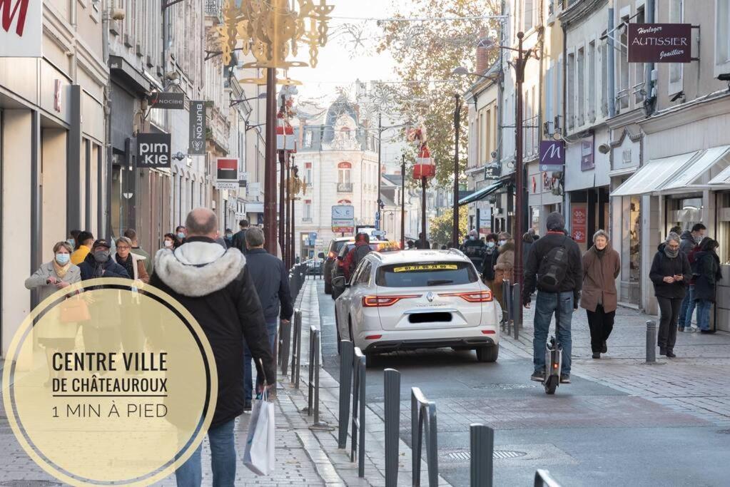 Le Petit Martial - Coeur De Ville,Refait A Neuf,Tout Equipe, Parking Châteauroux Buitenkant foto